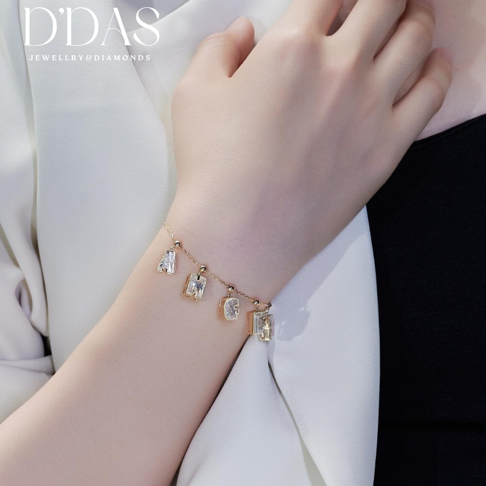 Lab-Grown Diamond Initial Letter |Personaliz YourNecklace in 18K Gold | Custom Alphabet Pendantct