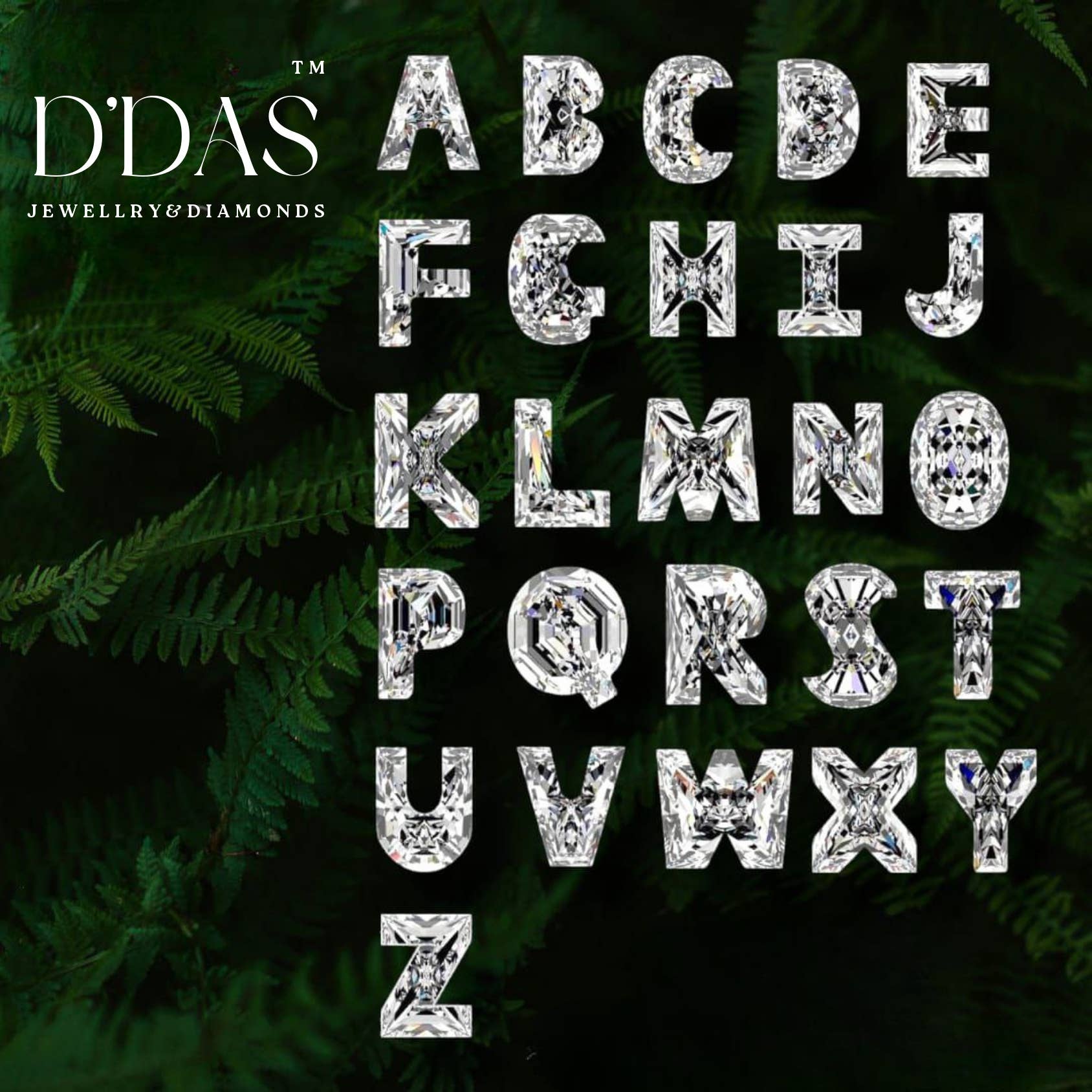 Lab-Grown Diamond Initial Letter |Personaliz YourNecklace in 18K Gold | Custom Alphabet Pendantct