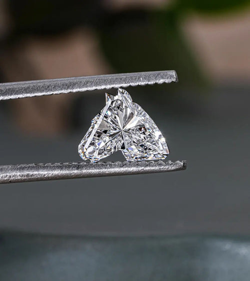 1.00 CT Horse Head Cut Lab Grown Diamond, VS1 E-F, Ethical Diamond